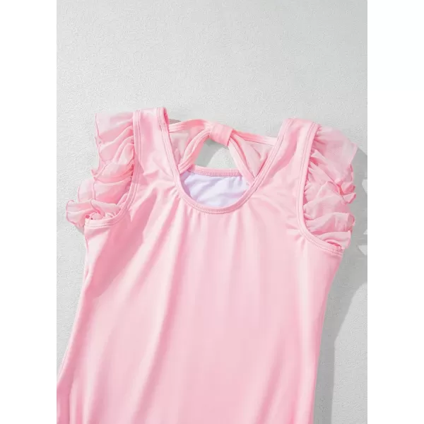 blibean Tween Girls Ballet Dance Leotards Gymnastics Outfits with Skirt 4-15 Years