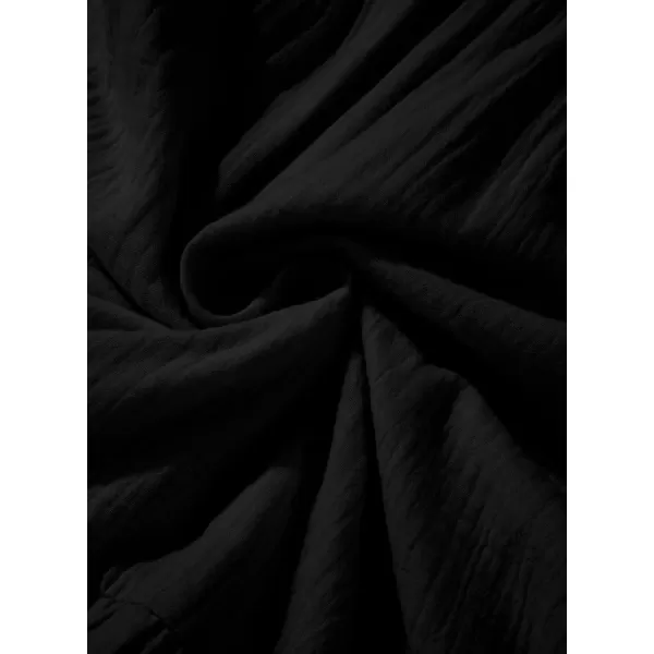 imageblibean Teen Girls Summer Cotton Dresses Smocked Sleeveless Sun Dress Size 615 YearsA Black