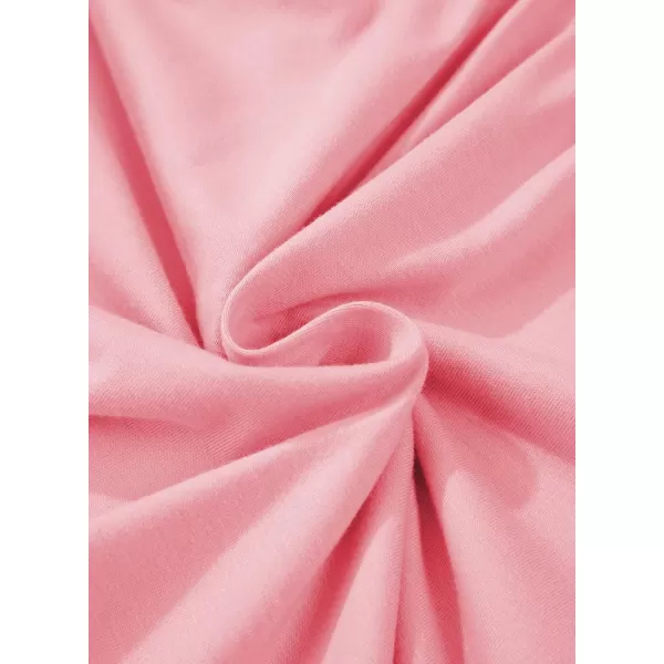 imageblibean Teen Girls Summer Dresses Smocked Sleeveless Sundresses with Pockets Size 615 YearsA Pink
