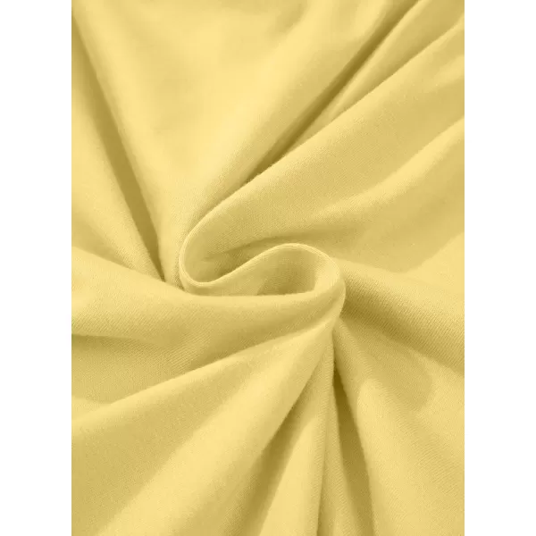 imageblibean Teen Girls Summer Dresses Smocked Sleeveless Sundresses with Pockets Size 615 YearsA Yellow