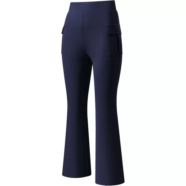 imageblibean Girls 2024 Uniform Pants Teen School Flare Bell Bottoms Size 615 YearsA Navy Blue