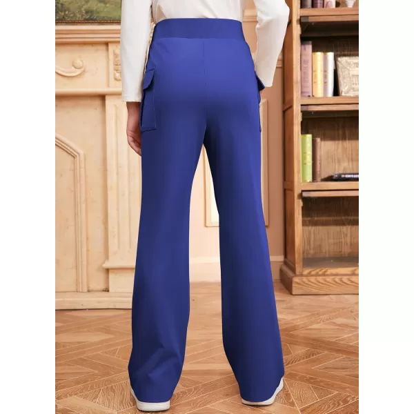 imageblibean Girls 2024 Uniform Pants Teen School Flare Bell Bottoms Size 615 YearsA Royal Blue