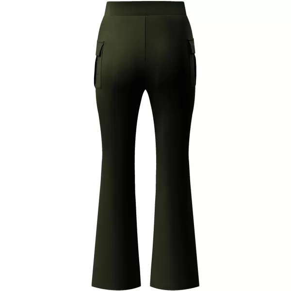 imageblibean Girls 2024 Uniform Pants Teen School Flare Bell Bottoms Size 615 YearsB Army Green