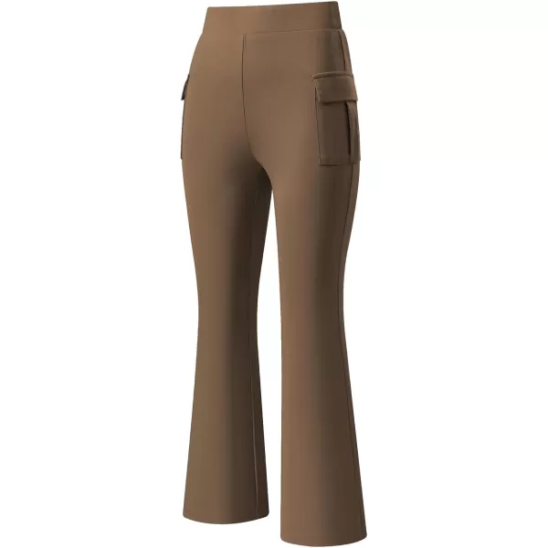 imageblibean Girls 2024 Uniform Pants Teen School Flare Bell Bottoms Size 615 YearsB Tan Brown