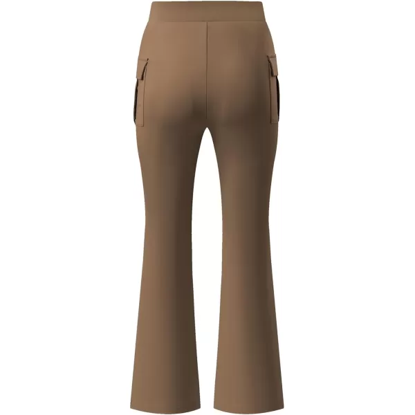 imageblibean Girls 2024 Uniform Pants Teen School Flare Bell Bottoms Size 615 YearsB Tan Brown