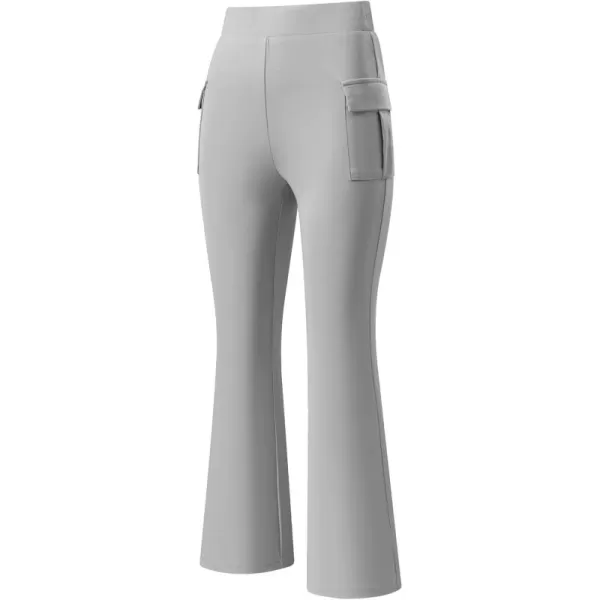 imageblibean Girls 2024 Uniform Pants Teen School Flare Bell Bottoms Size 615 YearsA Grey