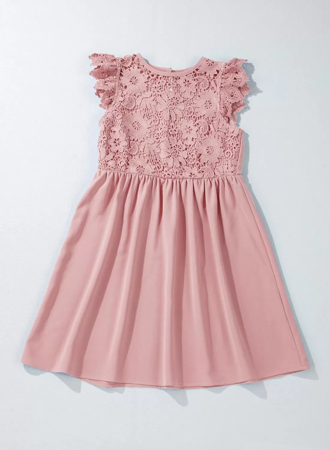 imageblibean Teen Girls Flower Dresses Semi Formal Sleeveless Wedding Dress Size 615 YearsA Pink