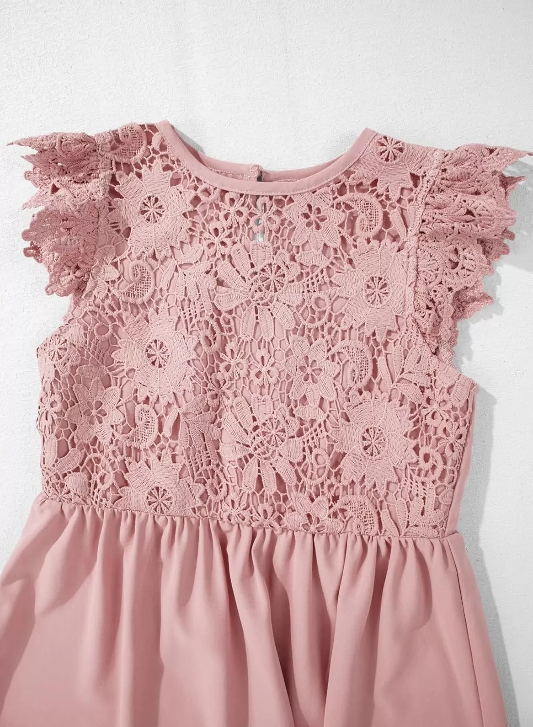 imageblibean Teen Girls Flower Dresses Semi Formal Sleeveless Wedding Dress Size 615 YearsA Pink