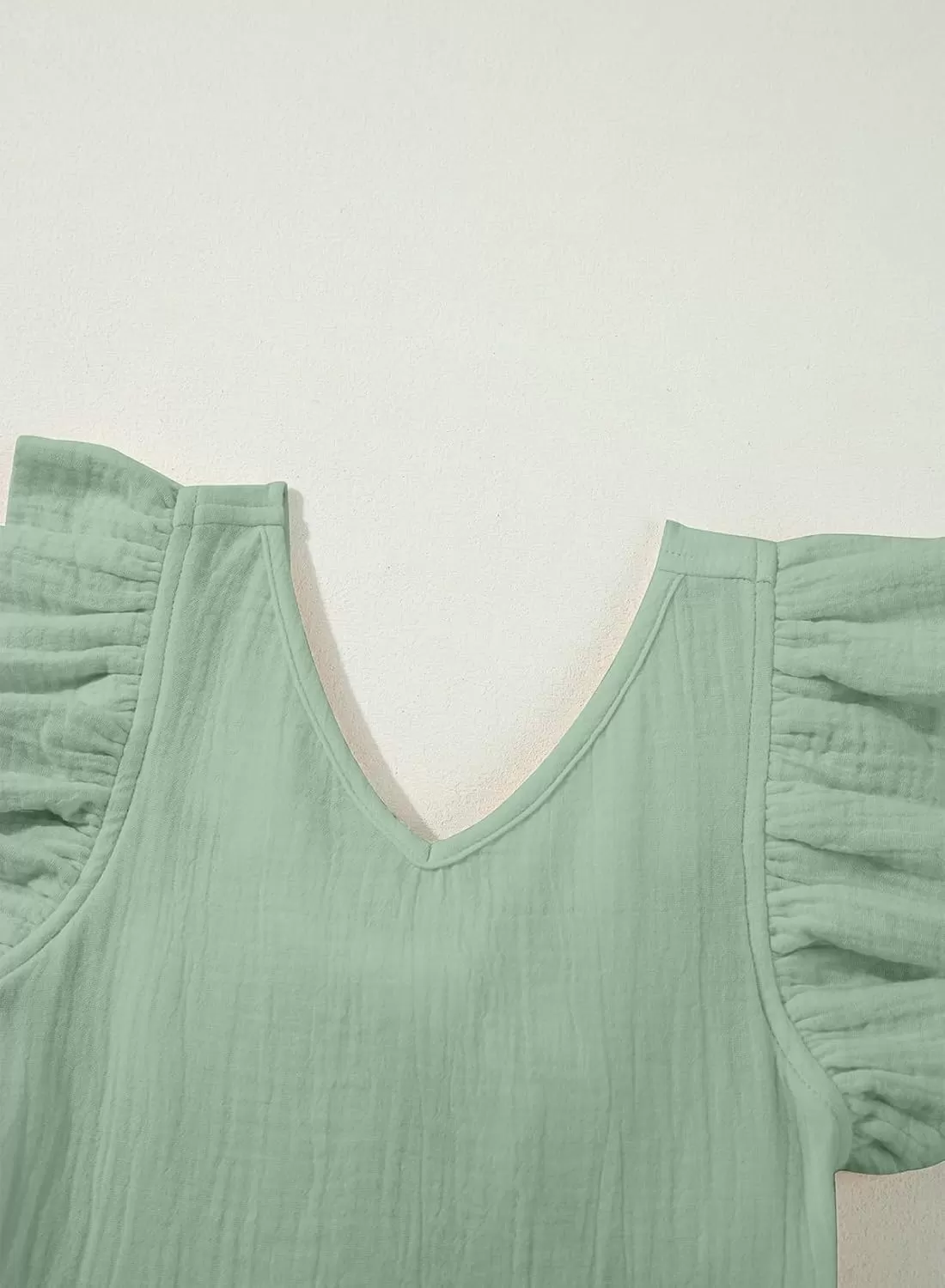 imageblibean Tween Girls 2025 Summer Cotton Dresses Kids Tie Back Sundress Size 615 YearsA Green