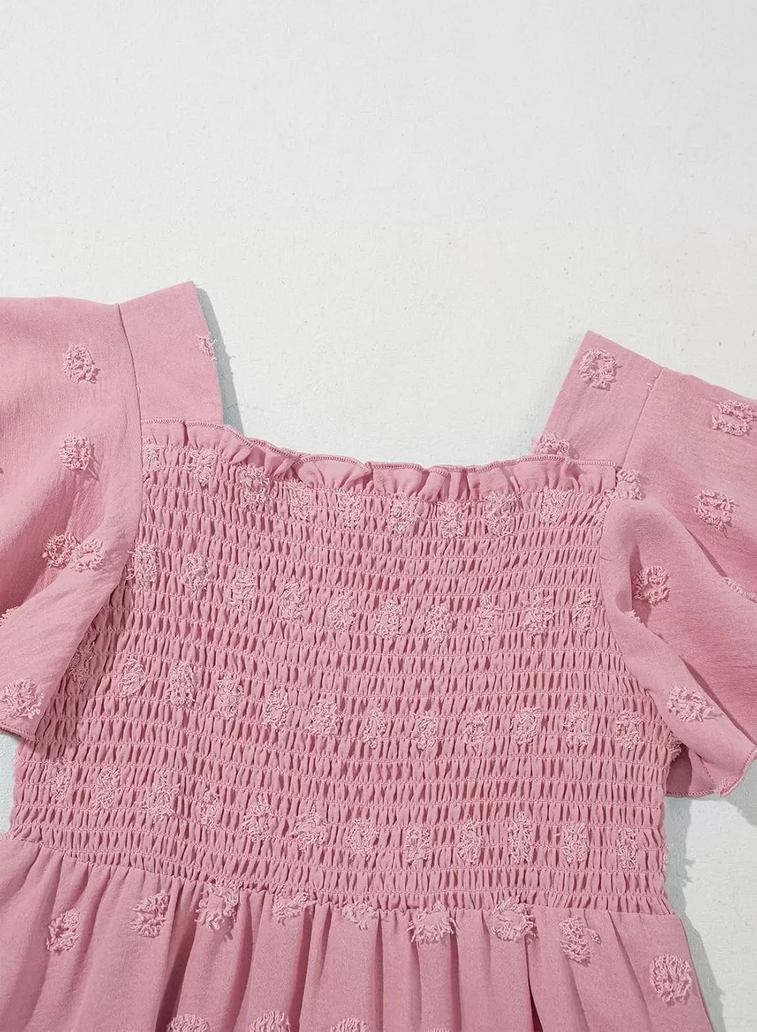 imageblibean Tween Girls 2025 Summer Dresses Kids Chiffon Dress Size 615 YearsA Dusty Pink