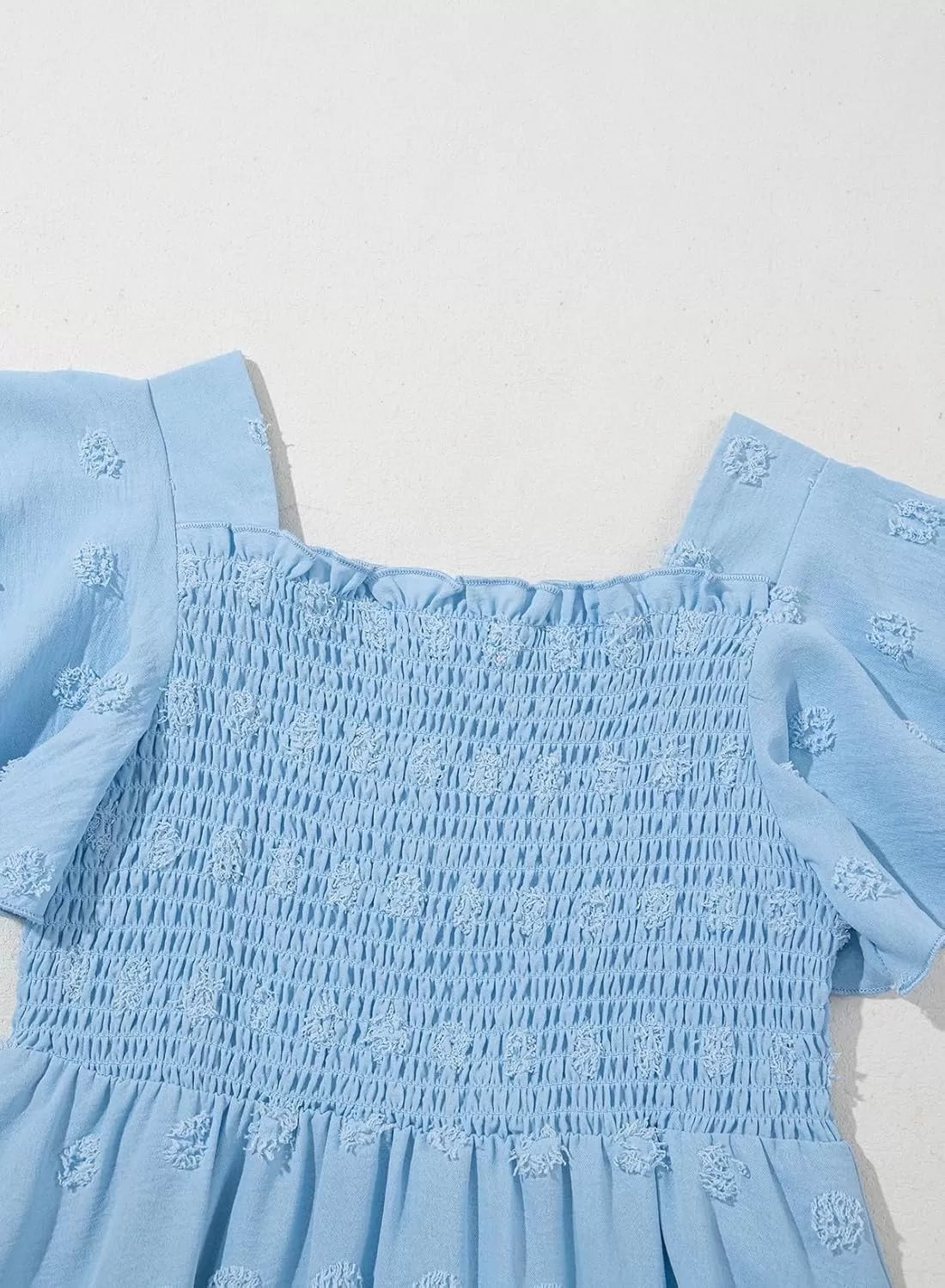 imageblibean Tween Girls 2025 Summer Dresses Kids Chiffon Dress Size 615 YearsA Sky Blue