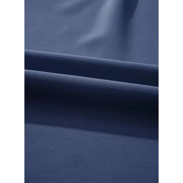 imageblibean Girls 2025 Summer Dress Kids Mesh Ruffled Pockets Dresses Size 615 YearsA Dark Blue