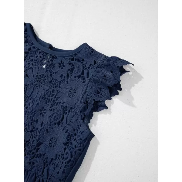 imageblibean Teen Girls Flower Dresses Semi Formal Sleeveless Wedding Dress Size 615 YearsA Navy Blue