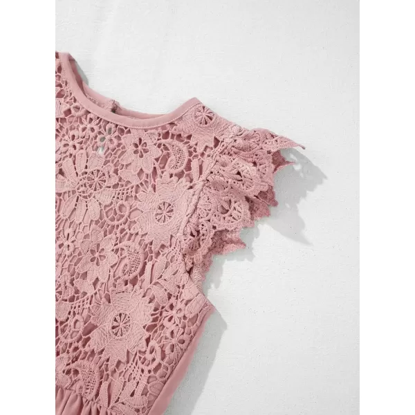 imageblibean Teen Girls Flower Dresses Semi Formal Sleeveless Wedding Dress Size 615 YearsA Pink