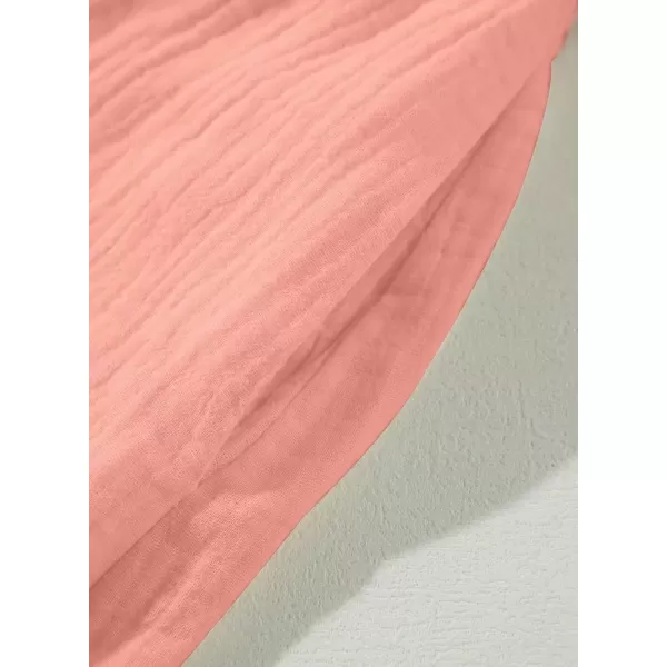imageblibean Tween Girls 2025 Summer Cotton Dresses Kids Tie Back Sundress Size 615 YearsA Pink