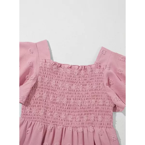 imageblibean Tween Girls 2025 Summer Dresses Kids Chiffon Dress Size 615 YearsA Dusty Pink
