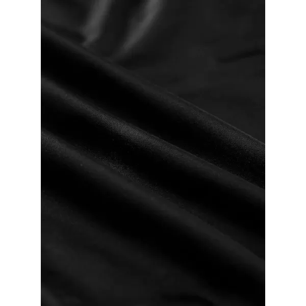 imageblibean Girls 2025 Swimwear One Piece Swimsuit Kids Ruffle Removable Pad Bathing Suits Size 615 YearsA Black