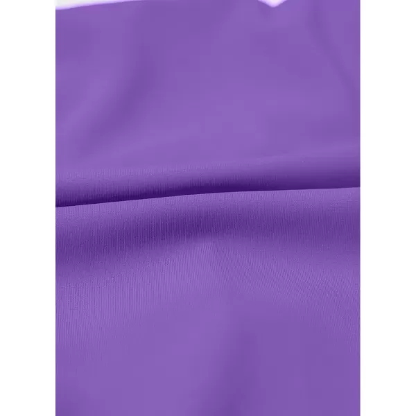 imageblibean Kid Girls Swimsuit One Piece Ruffle Sleeve Bathing Suits 615 YearA Purple