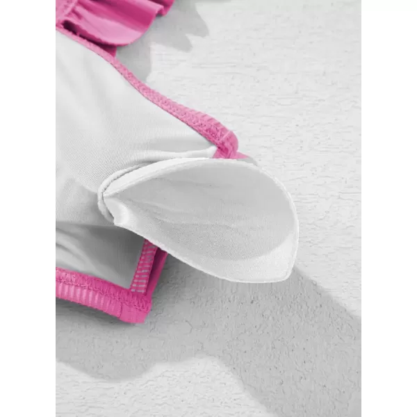 imageblibean Tween Girls Swimsuit Two Piece Bikini Sets with Chest Pad Size 615 YearsPink