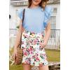 imageblibean Girls 2025 Summer Clothes Set Teen Hawaiian Shorts Outfit Size 615 YearsA Sky Blue