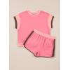 imageblibean Girls 2025 Summer Clothes Sets Kids Colorblock Matching Outfits Size 615 YearsA Pink