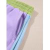 imageblibean Girls 2025 Summer Clothes Sets Kids Colorblock Matching Outfits Size 615 YearsA Purple
