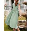 imageblibean Girls Summer Flower Dresses Semi Formal Lace Wedding Dress Size 615 YearsGreen