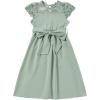 imageblibean Girls Summer Flower Dresses Semi Formal Lace Wedding Dress Size 615 YearsGreen