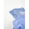 imageblibean Girls Summer Flower Dresses Semi Formal Lace Wedding Dress Size 615 YearsLight Blue