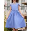 imageblibean Girls Summer Flower Dresses Semi Formal Lace Wedding Dress Size 615 YearsLight Blue