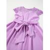 imageblibean Girls Summer Flower Dresses Semi Formal Lace Wedding Dress Size 615 YearsPurple