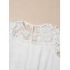 imageblibean Girls Summer Flower Dresses Semi Formal Lace Wedding Dress Size 615 YearsWhite