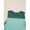 imageblibean Tween Girls Summer Short Sleeve Shirts Kid Color Block Tops Size 615 YearsGreen