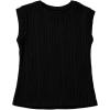 imageblibean Tween Girls Summer Short Sleeve Textured Tops Shirts Size 615 YearsBlack