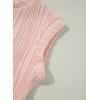 imageblibean Tween Girls Summer Short Sleeve Textured Tops Shirts Size 615 YearsPink