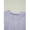 imageblibean Tween Girls Summer Short Sleeve Textured Tops Shirts Size 615 YearsPurple