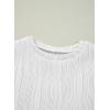 imageblibean Tween Girls Summer Short Sleeve Textured Tops Shirts Size 615 YearsWhite
