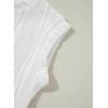 imageblibean Tween Girls Summer Short Sleeve Textured Tops Shirts Size 615 YearsWhite