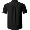 imageblibean Boys ButtonDown Shirts Semi Formal Uniform Tops 615 YearsA Black