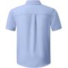 imageblibean Boys ButtonDown Shirts Semi Formal Uniform Tops 615 YearsA Blue