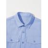 imageblibean Boys ButtonDown Shirts Semi Formal Uniform Tops 615 YearsA Blue