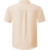imageblibean Boys ButtonDown Shirts Semi Formal Uniform Tops 615 YearsA Khaki