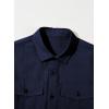 imageblibean Boys ButtonDown Shirts Semi Formal Uniform Tops 615 YearsA Navy