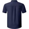 imageblibean Boys ButtonDown Shirts Semi Formal Uniform Tops 615 YearsA Navy