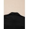 imageblibean Boys ButtonDown Uniform Shirts Semi Formal Dress Tops with Chest PocketsA Black