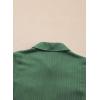 imageblibean Boys ButtonDown Uniform Shirts Semi Formal Dress Tops with Chest PocketsA Green