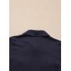 imageblibean Boys ButtonDown Uniform Shirts Semi Formal Dress Tops with Chest PocketsA Navy