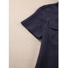 imageblibean Boys ButtonDown Uniform Shirts Semi Formal Dress Tops with Chest PocketsA Navy