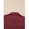 imageblibean Boys ButtonDown Uniform Shirts Semi Formal Dress Tops with Chest PocketsA Red