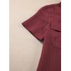 imageblibean Boys ButtonDown Uniform Shirts Semi Formal Dress Tops with Chest PocketsA Red